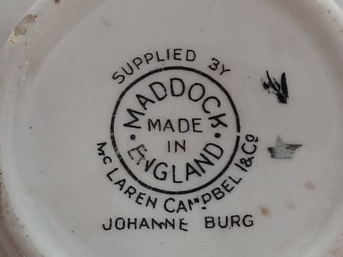 Maddock Made in England, Johannesburg Jubilee 1886-1936