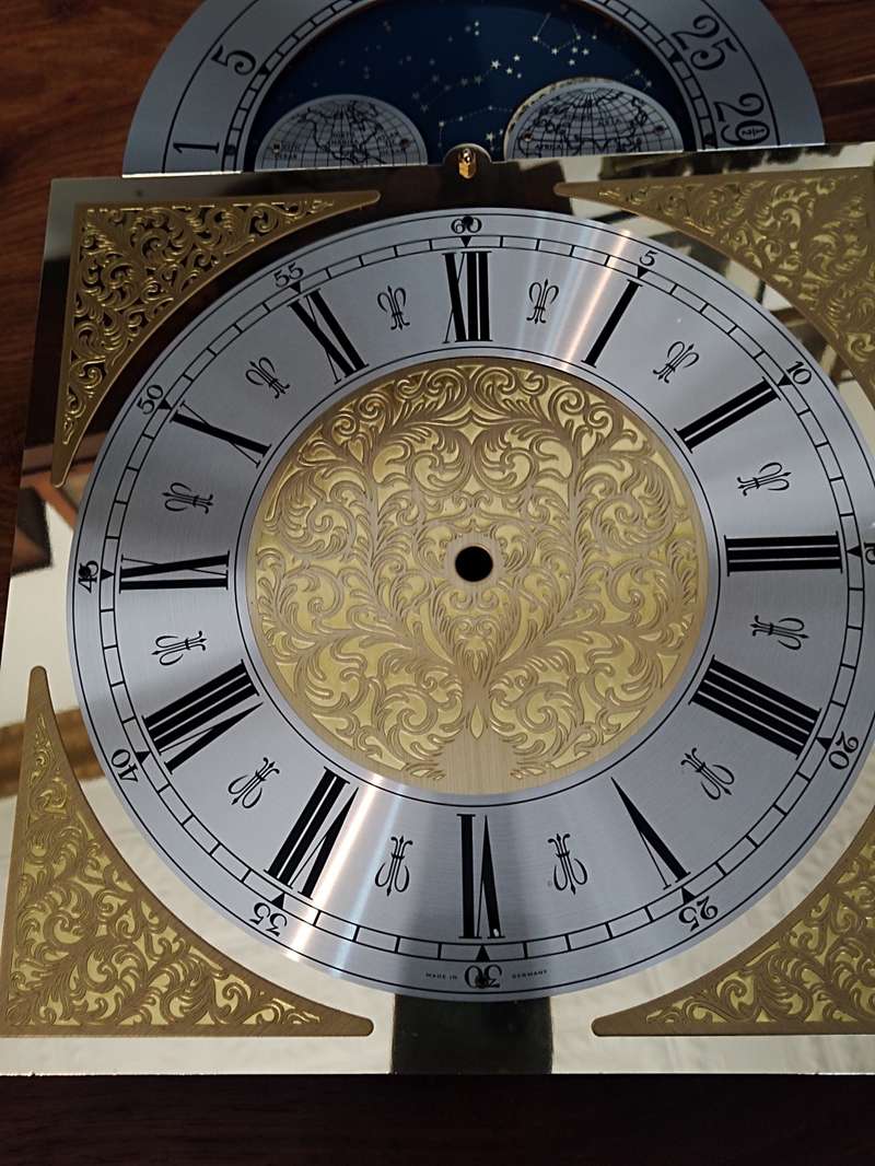 Grandfather & Longcase Clocks Grand Father Clock Moon Face Dial, Made in Germany for sale in