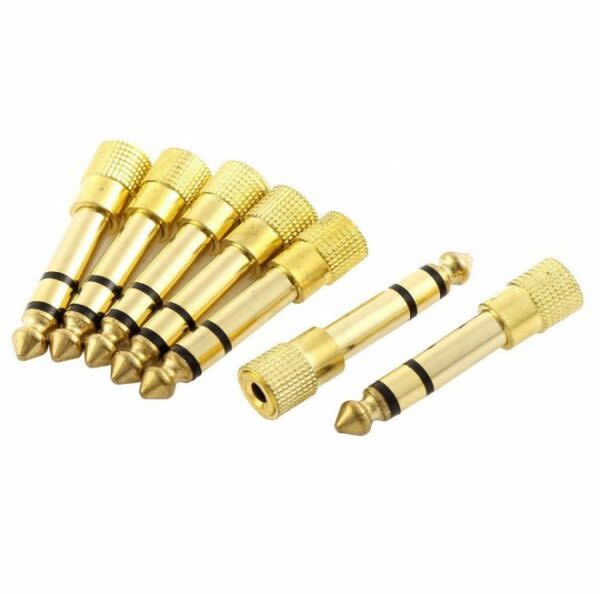 100-Piece 6.5mm Male To 3.5mm Female Audio Adapter