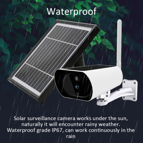 Solar Wireless Security Camera I-Cam-Y4 + App