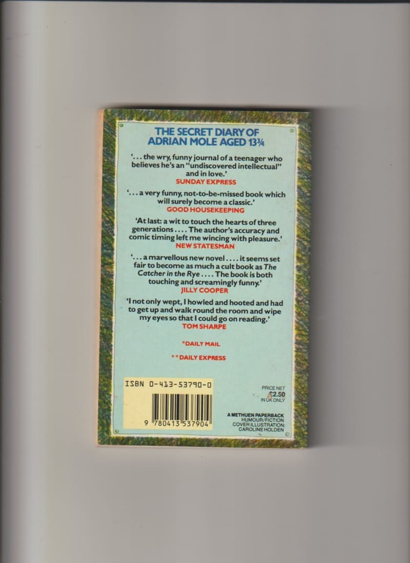 The Secret Diary Of Adrian Mole age 13 By Sue Townsend fiction humor comedy teen young adult