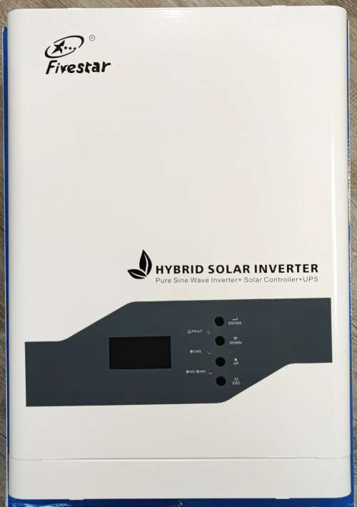 Inverters Fivestar 3 5kva 48v 3000w Pure Sine Wave Hybrid Solar Inverter Built In 60amp Mppt