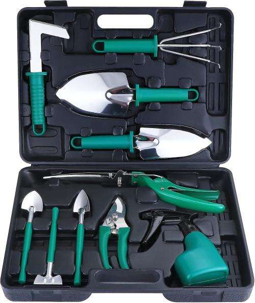 Hand Tool Sets 10 Piece Garden Tool Set Multifunctional Stainless