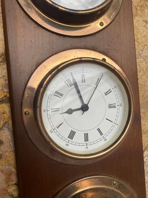 Barometers & Thermometers vintage Barigo barometer thermometer clock