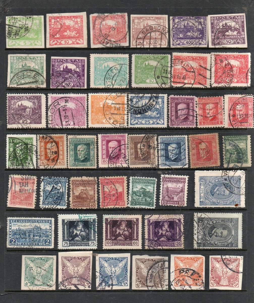 Czechoslovakia & Czech Republic - Czechoslovakia 40 used stamps ...