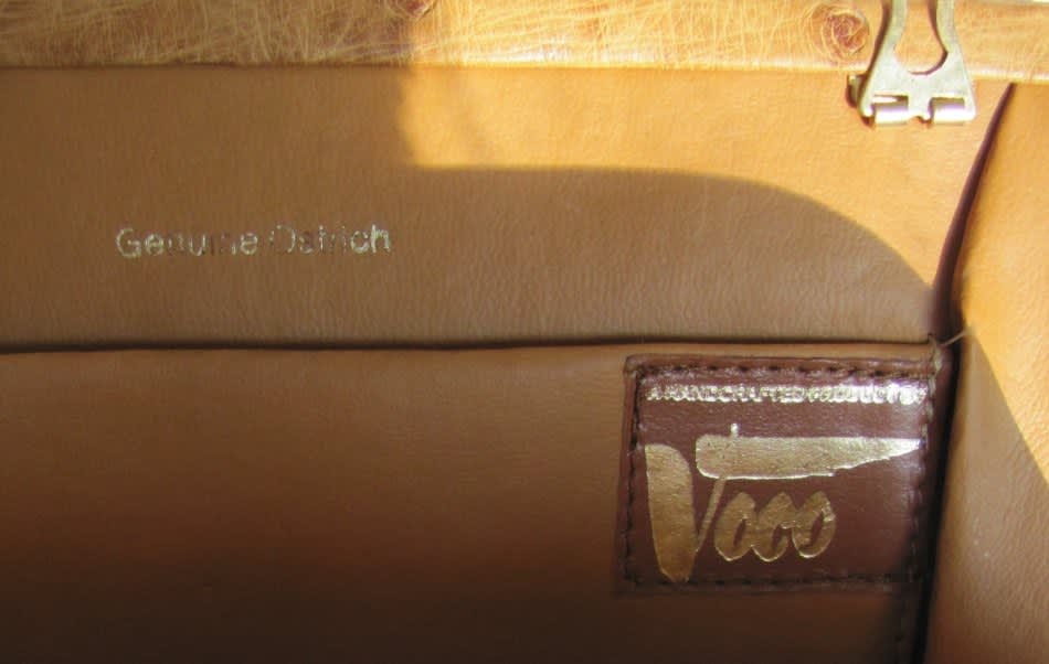 Handbags & Bags - Vintage - VOCO Handbag - Handcrafted Genuine Ostrich Leather Clutch / Sling ...