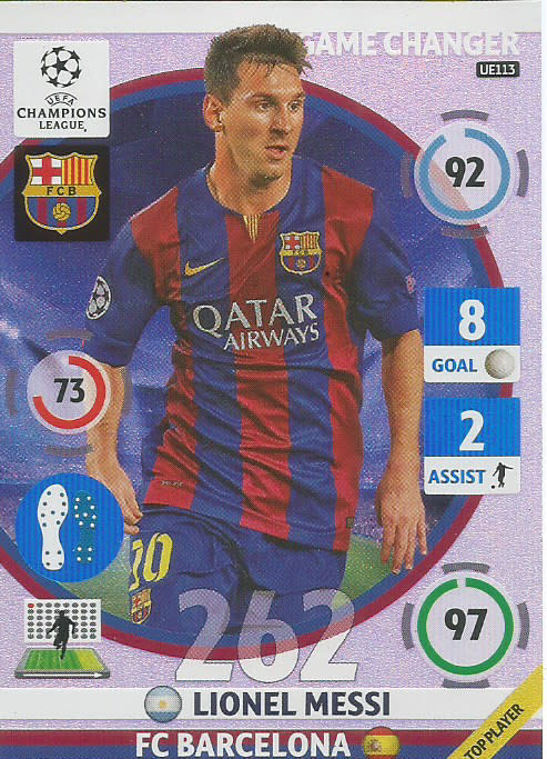 Trading Cards - LIONEL MESSI - PANINI CHAMPIONS LEAGUE `UPDATES` 2015 ...