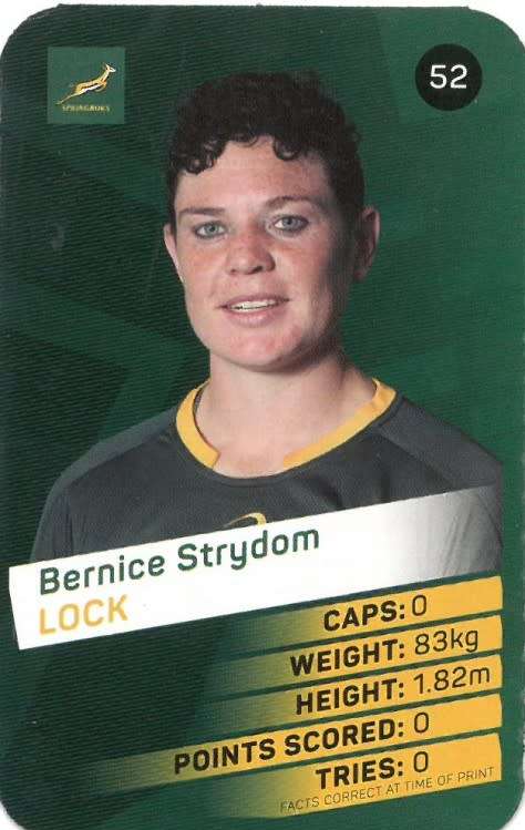 Trading Cards - BERNICE STRYDOM - 2019 Pick n Pay Rugby World Cup ...