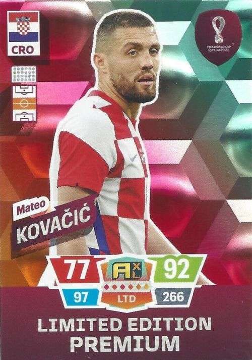 Trading Cards - MATEO KOVACIC - PANINI `FIFA WORLD CUP 2022` QATAR ...