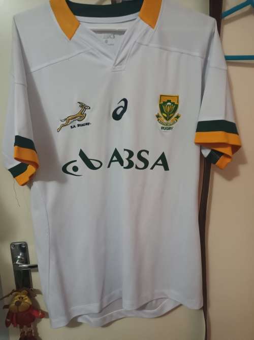 Other Men's Sportswear - Rare white Springbok Rugby Jersey!! for sale ...