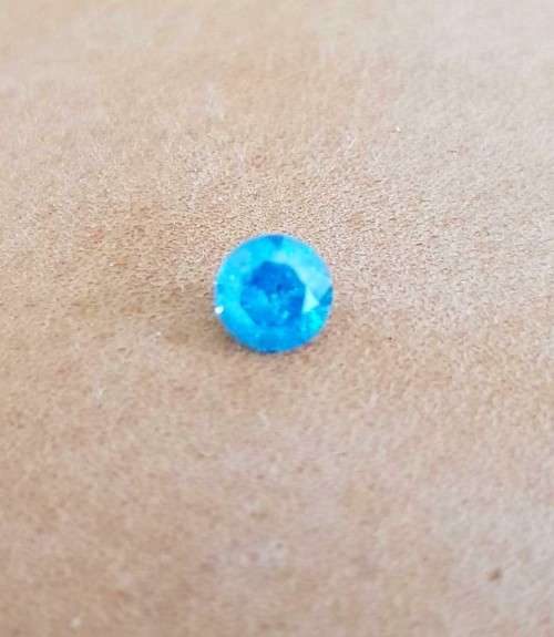 Diamonds *CERTIFIED* Diamond 0.72Cts Round Sky Blue Loose Natural