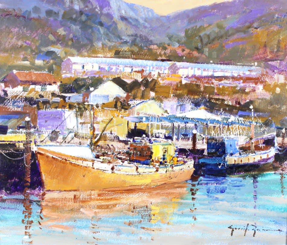 Paintings - Gerrit Roon - Fishing boats - Stunning!! - Investment art ...