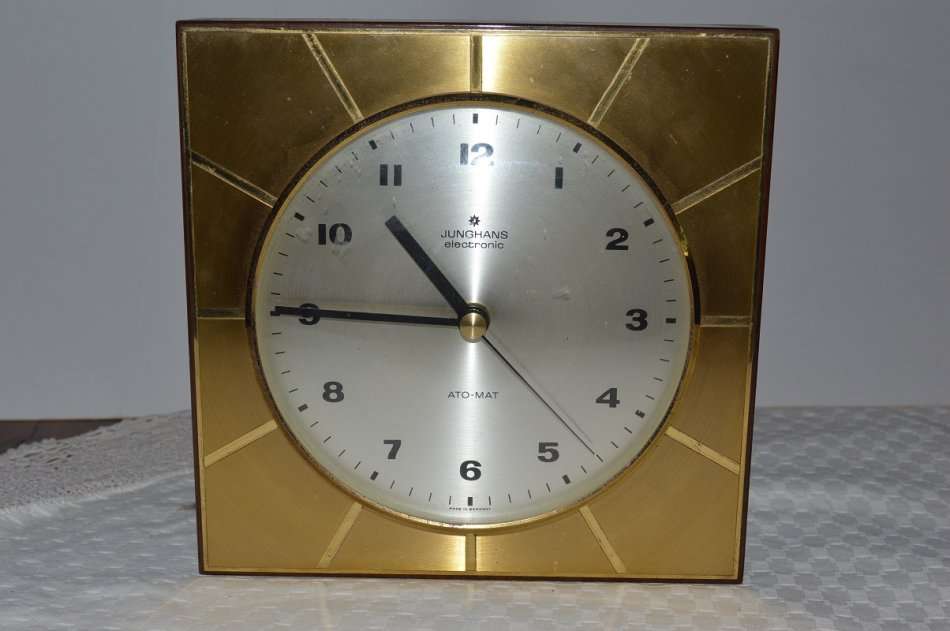 Electrical Clocks Junghans electronic ATOMAT clock was sold for R920