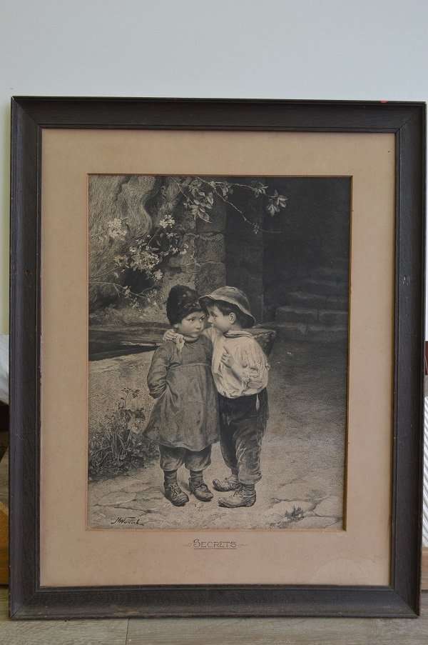 Limited Editioned Prints - MARIE WUNSCH !! Framed Antique Steel ...