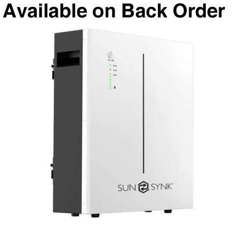 Rechargeable Batteries Sunsynk Wall Mount 5.32kWh 51.2V Lithium