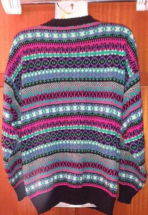 Knitwear - LADIES - MULTI COLORED JERSEY - MAKE - FOSCHINI - SIZE - L ...