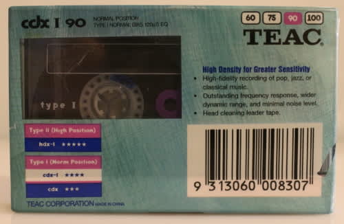 teac 90 cassette tape