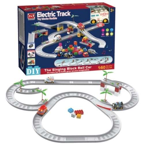 Tracks DIY Battery Operated Electric Track Toy Blocks Flexible was
