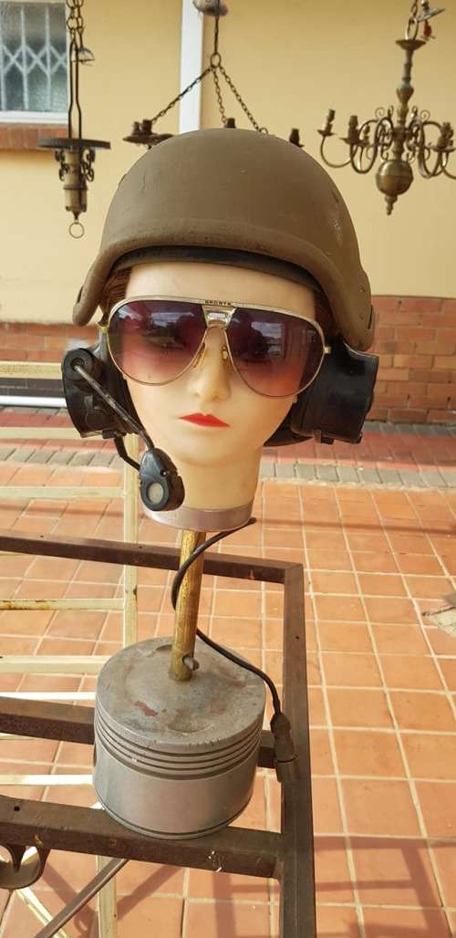 Headgear - SADF ELAND HELMET, EXCLUDING HEAD AND GLASSES. was listed ...