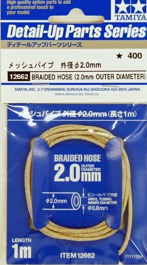 Tamiya Braided Hose Outer Dia 2.0mm Tam12662 for sale online