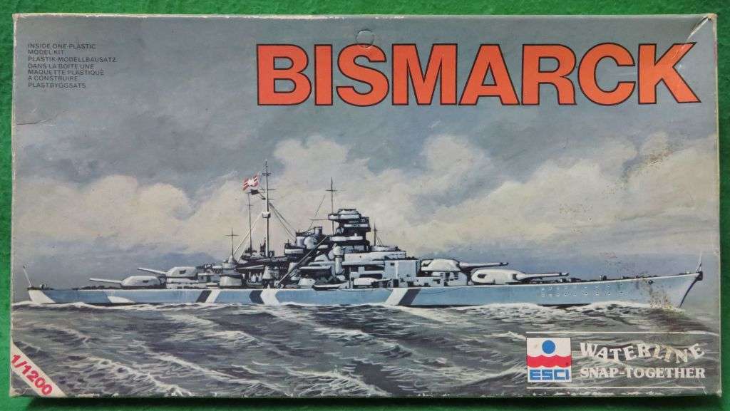 Ships & Boats - **ESCI**Model kit**BISMARCK - waterline kit**1/1200 ...