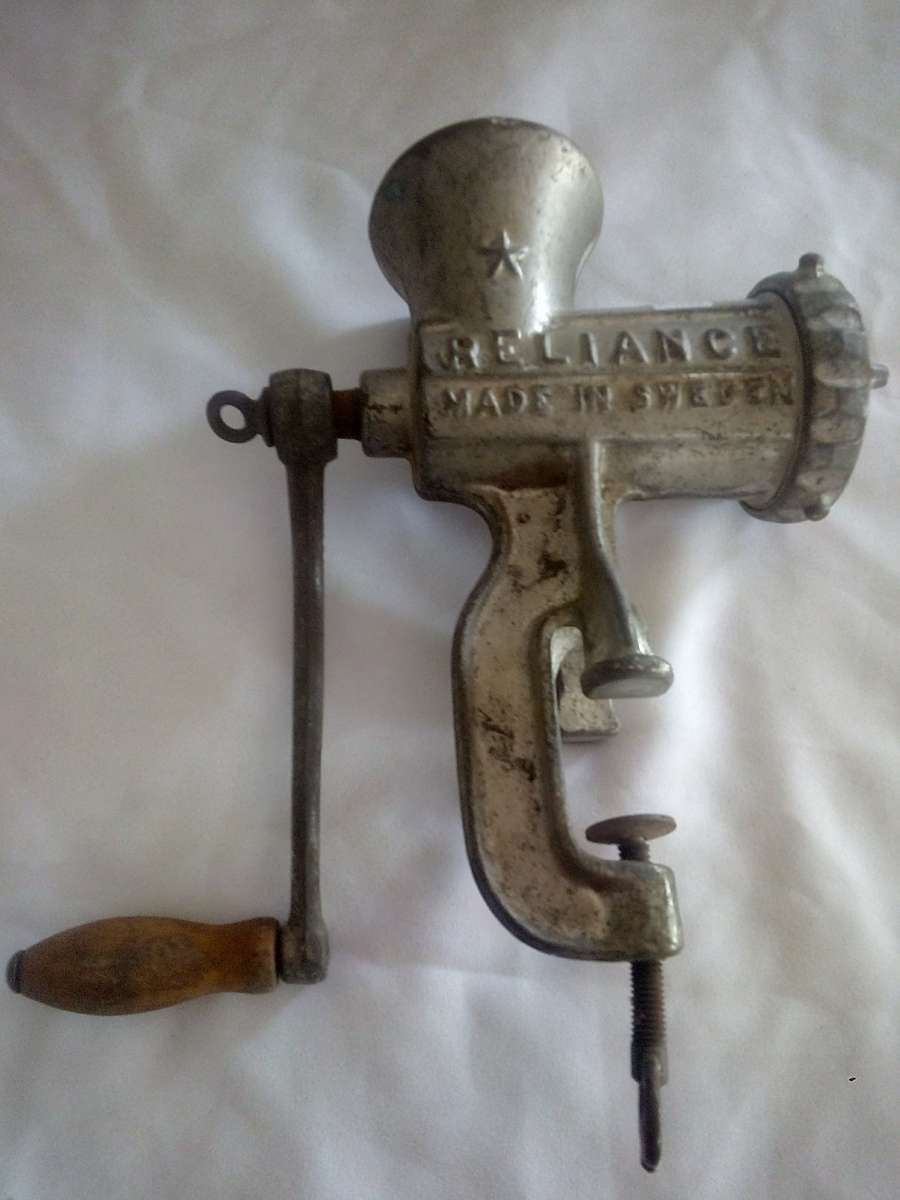 Meat Slicers & Mincers Vintage Husqvarna No 8 Meat Grinder for sale