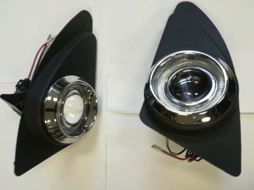 Spot & Fog Lights - Ford Bantam Projector DRL Foglamp Set With Covers