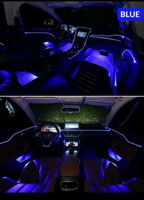 Interior Lights Car Interior Light Led Ambient 12v/5v Blue Ambient Neon Light for sale in