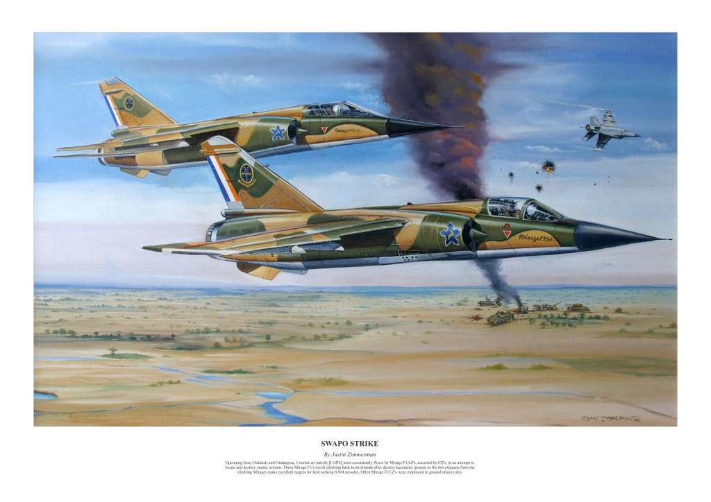 Other War Memorabilia - Mirage F1AZ `Swapo Strike` A2 Fine Art Print ...