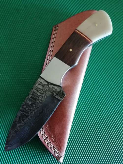 Knives & Daggers HANDMADE DAMASCUS STEEL HUNTING KNIFE !!! was sold