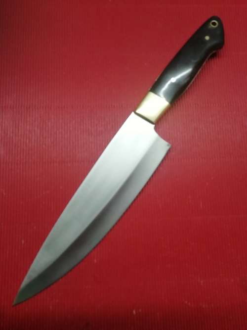 Hunting Knives HANDMADE STAINLESS STEEL CHEF'S KNIFE !!! was sold for