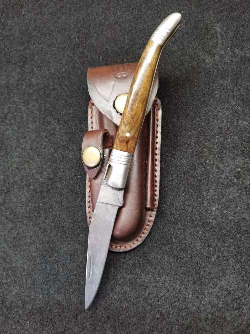 Hunting Knives Handmade Damascus Steel Folding Knife for sale in
