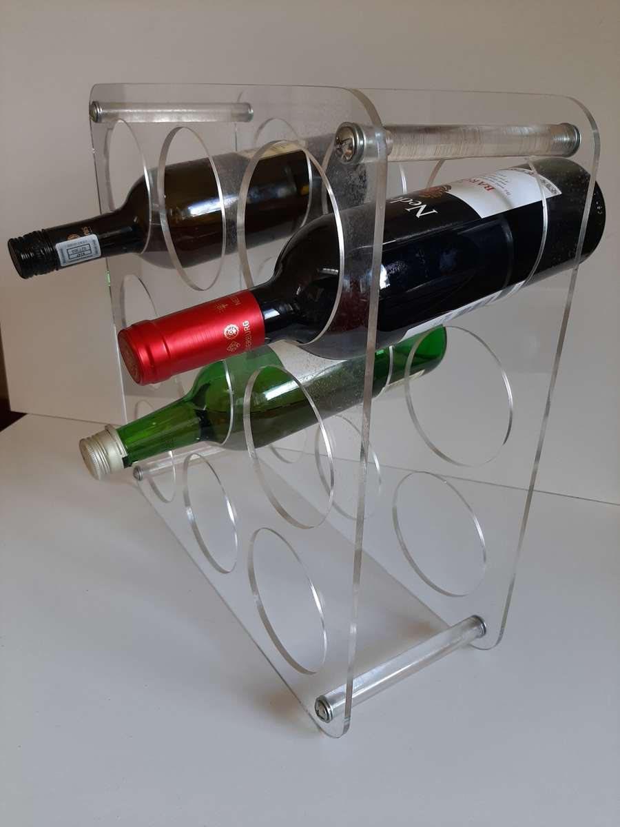 Wine Racks - 9 BOTTLE WINE RACK ( PERSPEX ) was sold for R1.00 on 5 Jan
