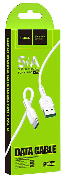 Chargers - hoco. X33 Super Charge Data Cable USB to Type-C 5A for sale ...
