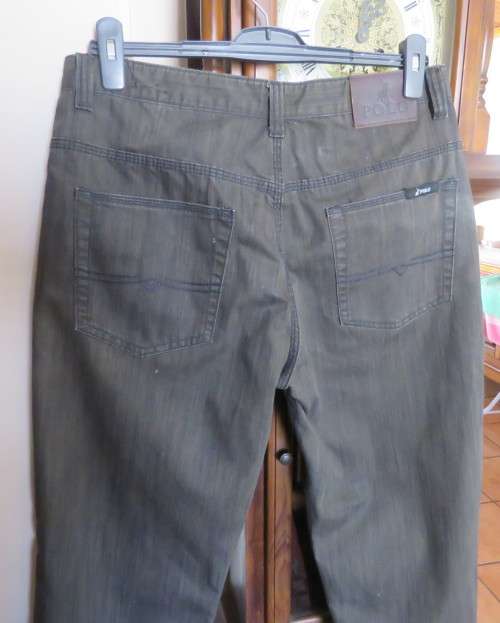 Pants Genuine POLO men`s pants size 36. In grey/navy stretch
