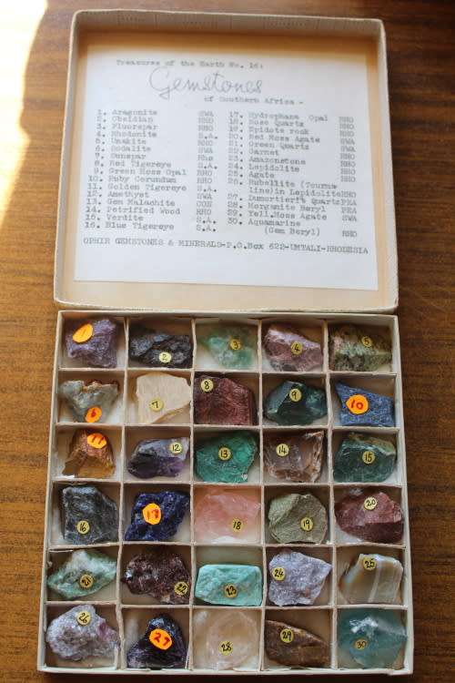 Mixed Lots Antique Rare Treasures of the Earth No 16 Gemstones of