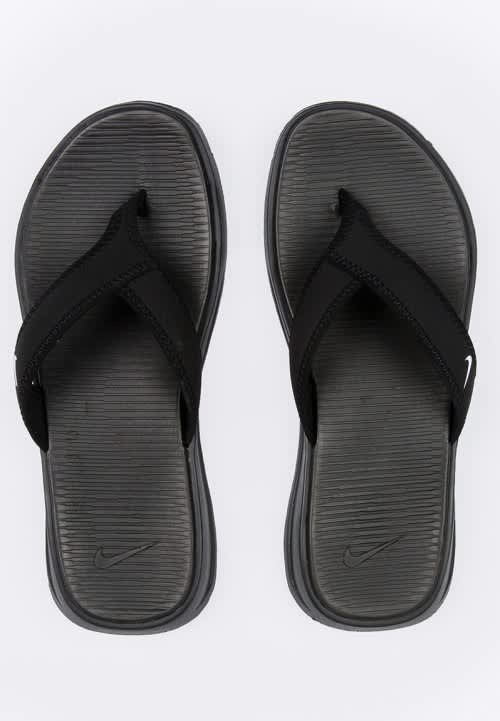 Sandals - Original Mens Nike Ultra Celso Thong Flip Flops Black 882691 ...