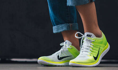 nike flyknit volt white