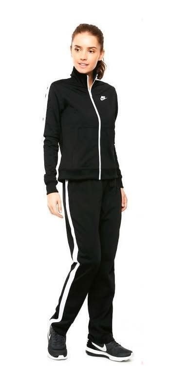Nike Sportswear NSW Tracksuit Pants Black White 830345-010 Womens