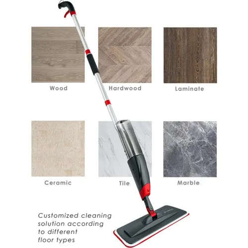 Brooms & Mops Premium Spray Mop for Floor Cleaning with Washable Pads