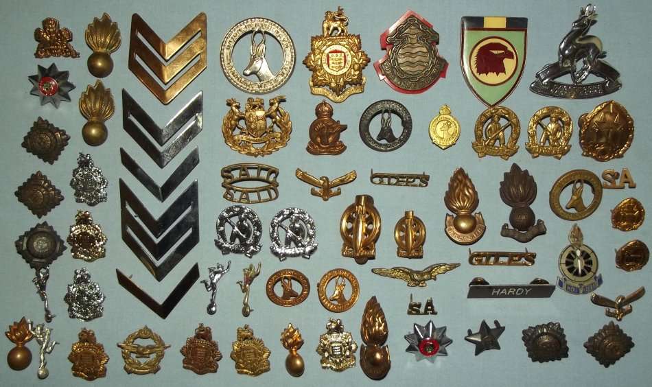 South African Army - Collection of 64 South African Military Badges was ...