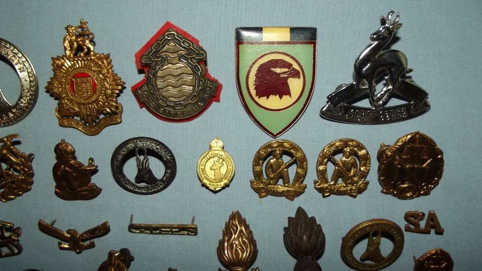 South African Army - Collection of 64 South African Military Badges was ...