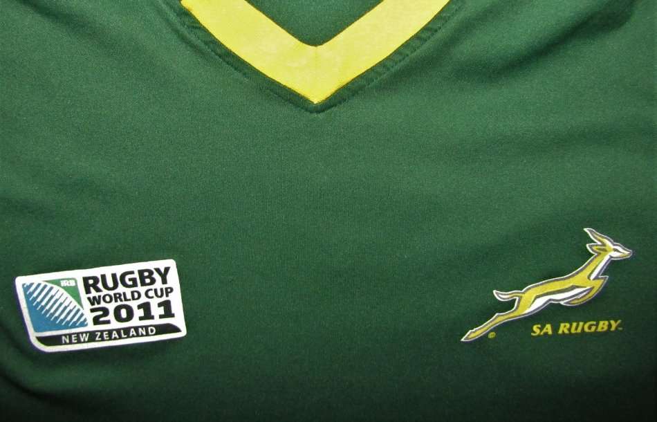 Sporting Memorabilia - 2011 World Cup Springbok Rugby Shirt - Large ...