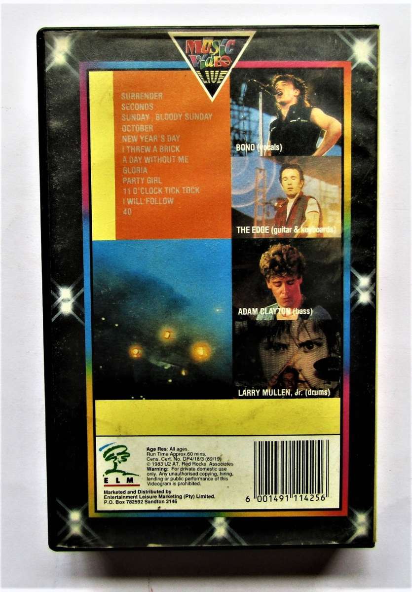 Alternative Rock - U2 - Live at Red Rocks - VHS Tape (1989) was listed ...