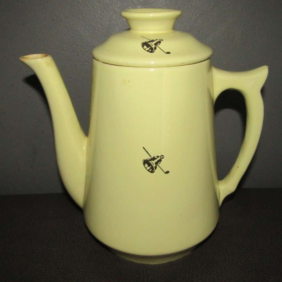 South African Porcelain Made in Rhodesia Nomads Golf Club Tea Pot for