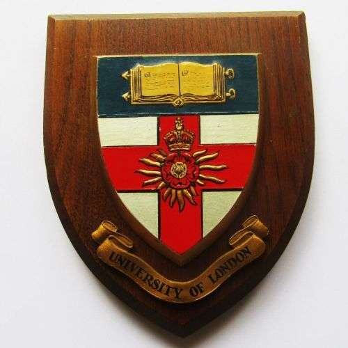 Signage - Vintage University of London Shield Plaque was listed for ...