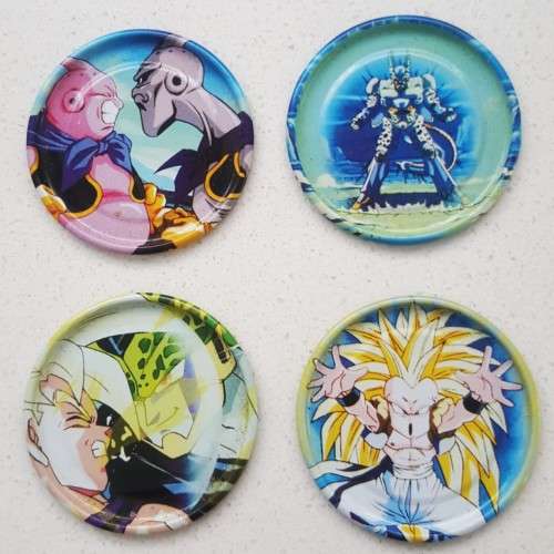 Trading Cards - Lot of 4 Dragon Ball Z Metal Tazo Slammers by Simba was ...