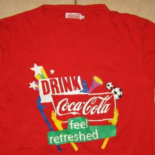 Sporting Memorabilia 2010 FIFA World Cup Coca Cola Soccer Shirt for