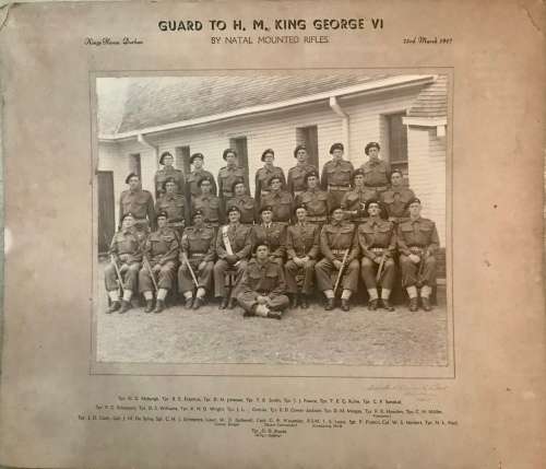 Photos - Guard to H.M.King George VI Natal Mounted Rifles 23 March 1947 ...