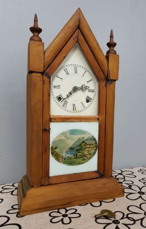 Mantel Clocks - AN EXTREMELY RARE ANTIQUE (LATE 1800's) ANSONIA 